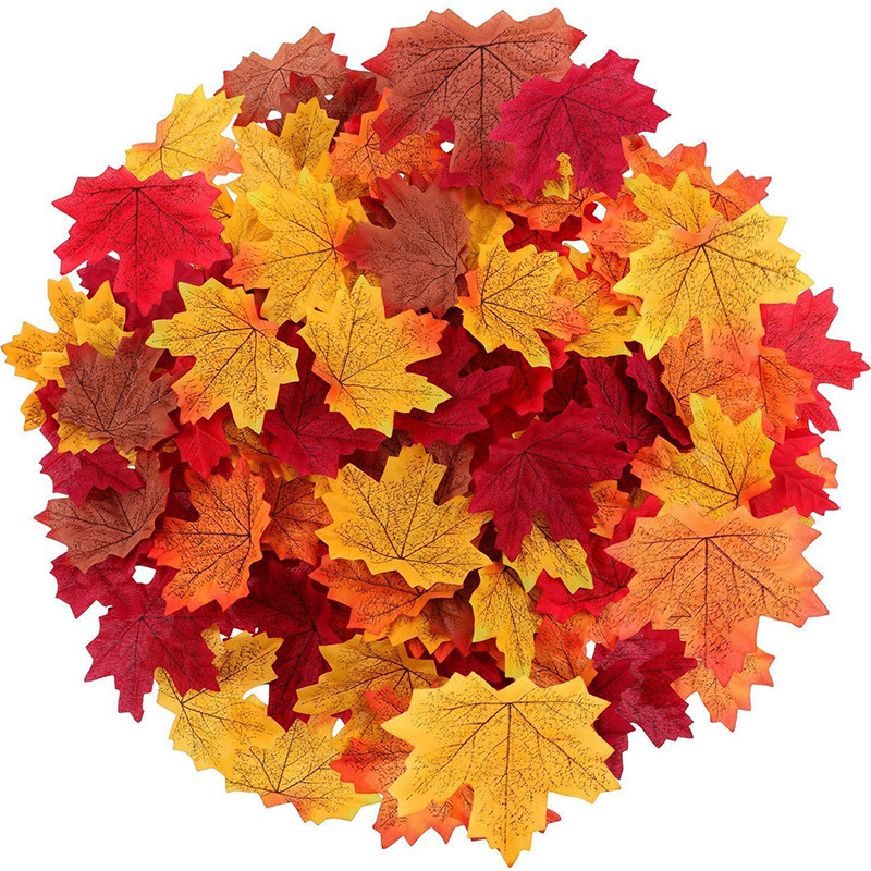 Sphagnum Moss Dry - 50/100/200Pcs Artificial Maple Leaves Autumn Silk